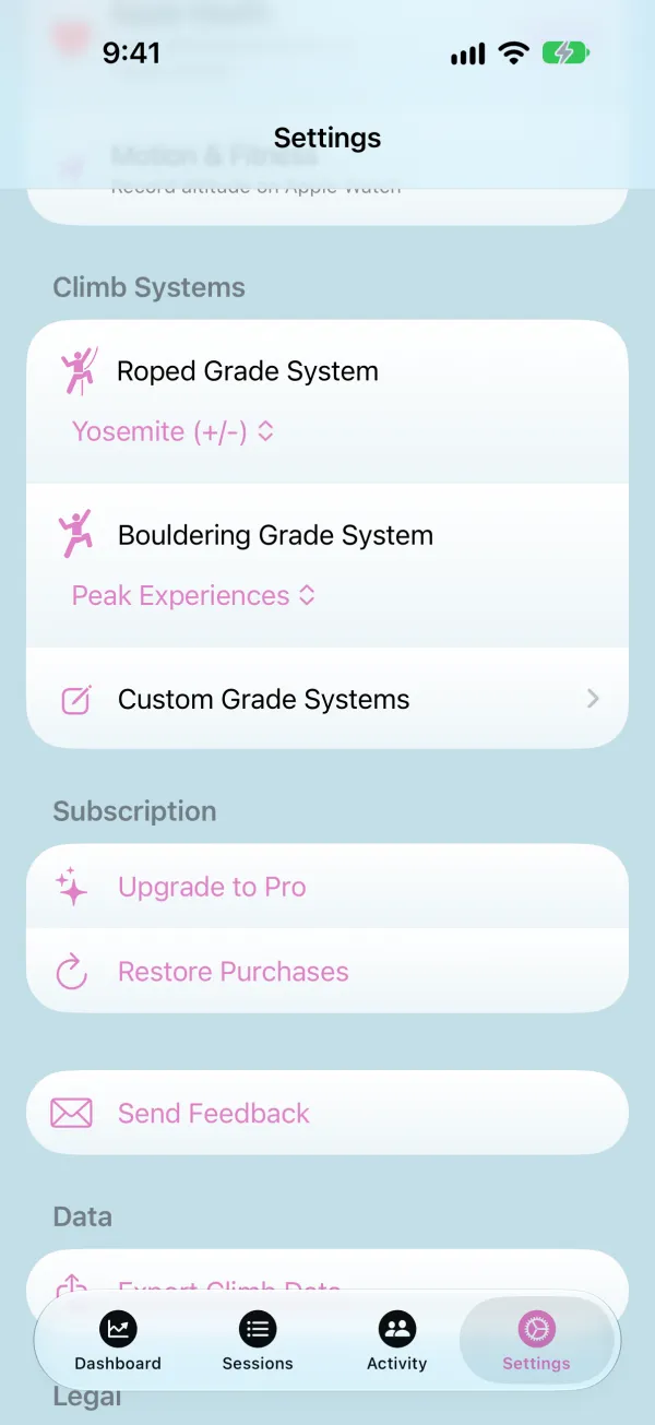Bouldering Grade System set to Peak Experiences